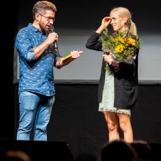 Felix Ackermann und Alessandra Decorvet auf der Bühne